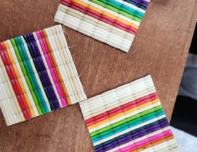 화문석체험으로 예쁜 컵 받침 만들기